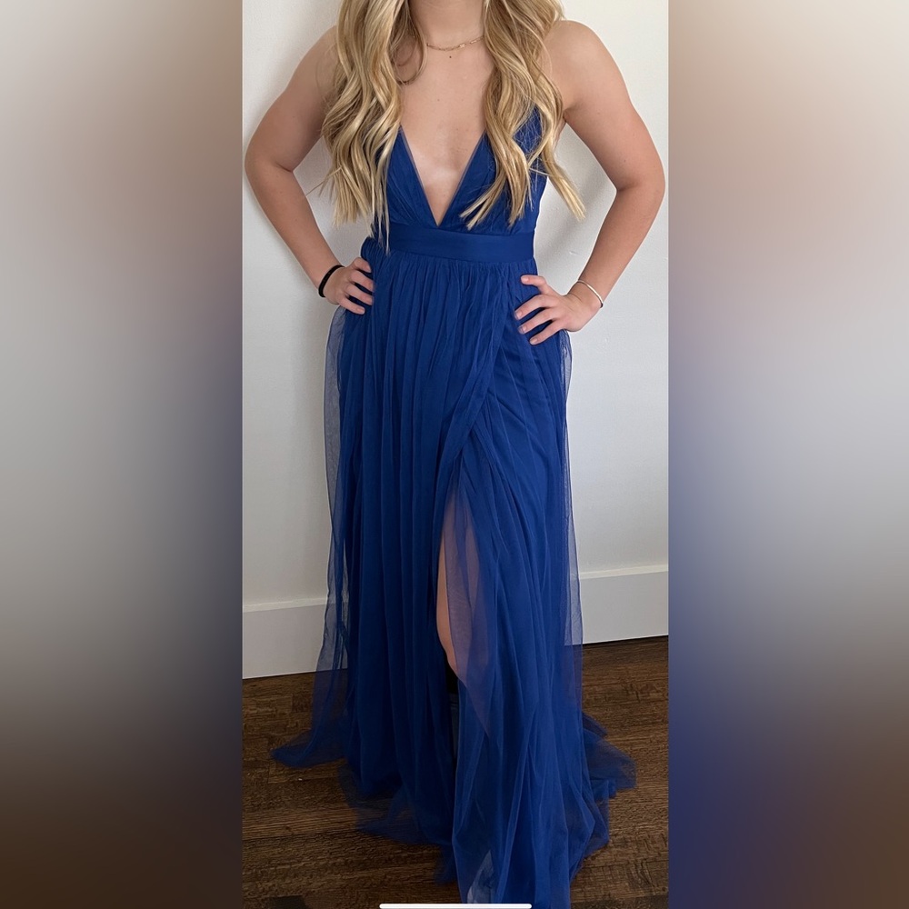 Royal blue formal dress size small NWT